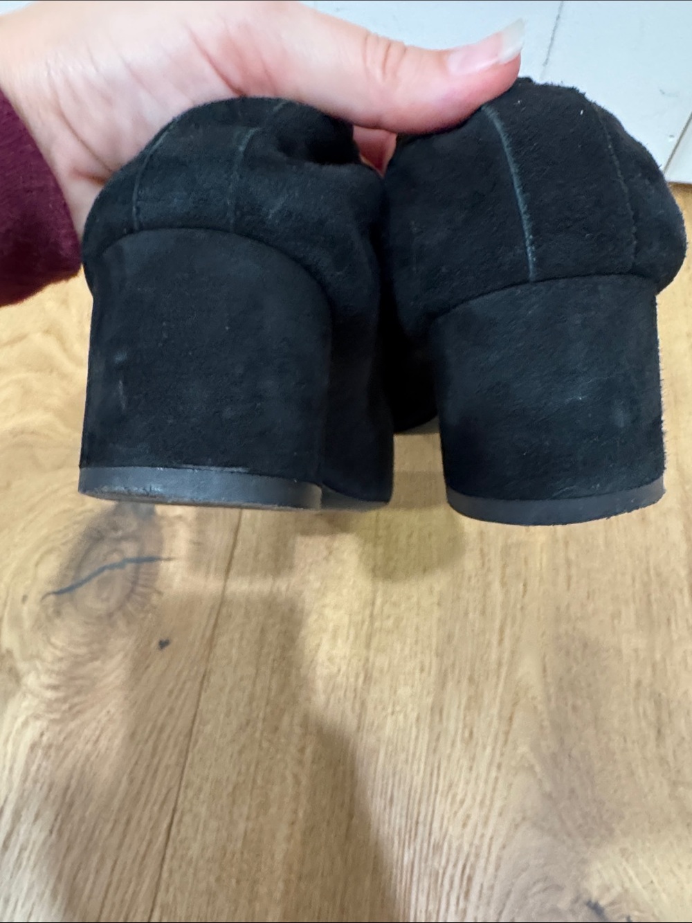 Everlane The Day Heel in black suede Sz 7. - Picture 11 of 11